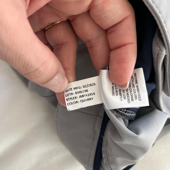 Johnnie-O Prep-Formance Gray Quarry Cross Country Performance Pants, Size 34 - Picture 9 of 12